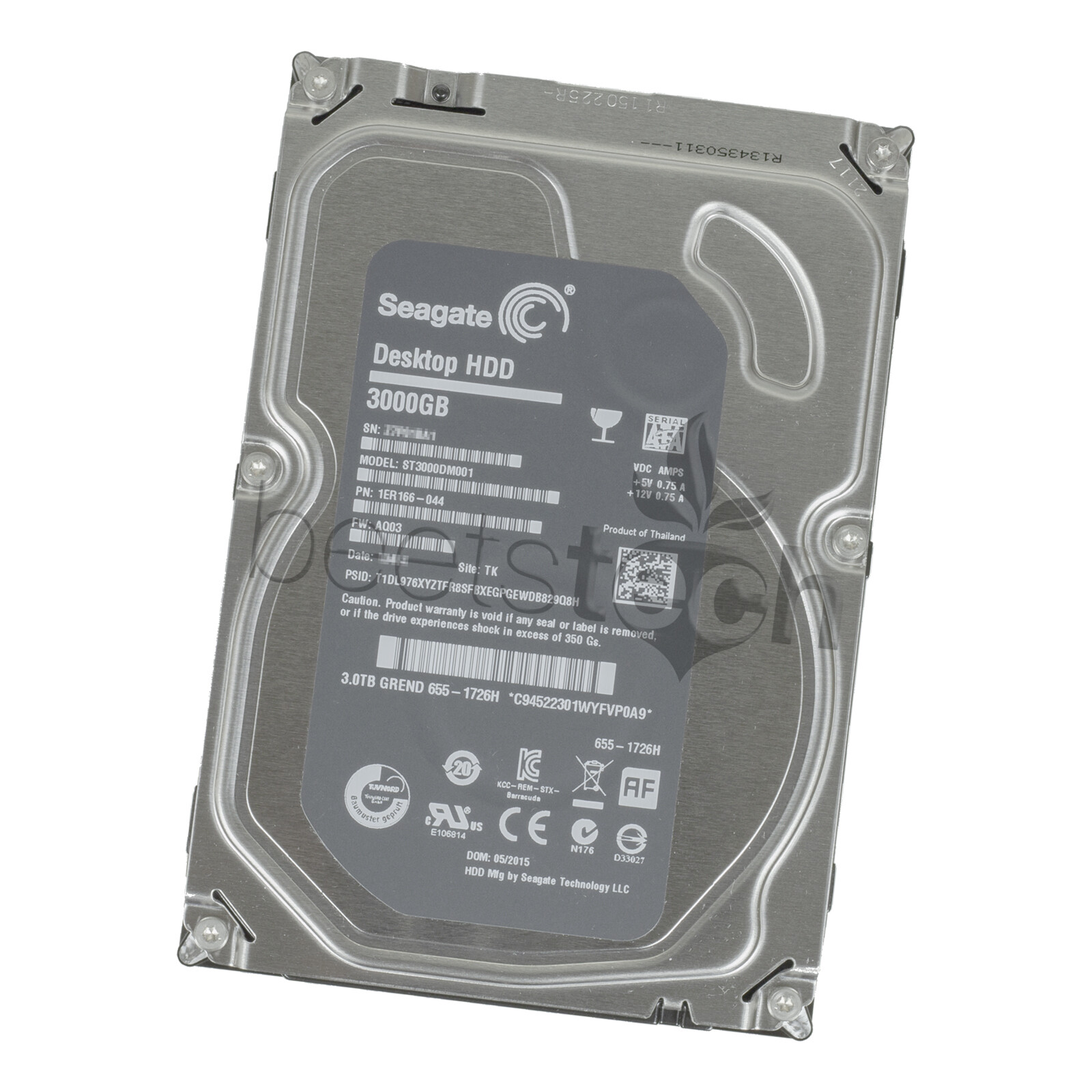 Seagate 3TB 3.5" 7200RPM - iMac 27" A1419 2012 2013 2014 2015 2017, A2115 2019