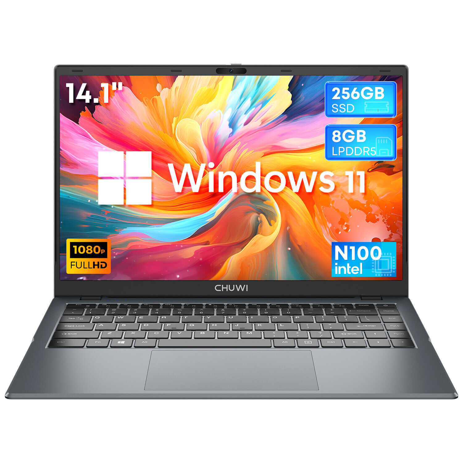CHUWI GemiBook XPro 14.1in Laptop Intel Alder Lake N100 3.4Ghz Windwos 11H 8+256