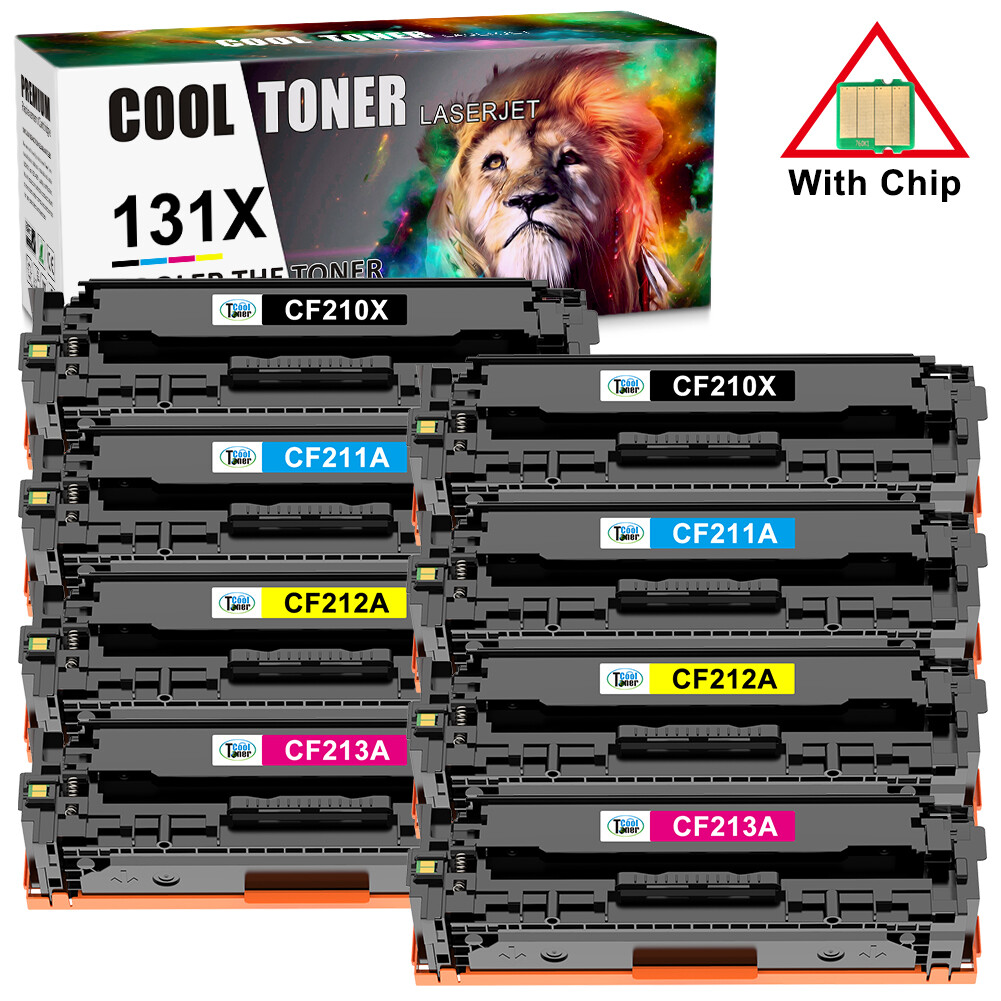 8PK CF210A - CF213A Toner Cartridge 131A For HP LaserJet Pro 200 Color MFP M276n
