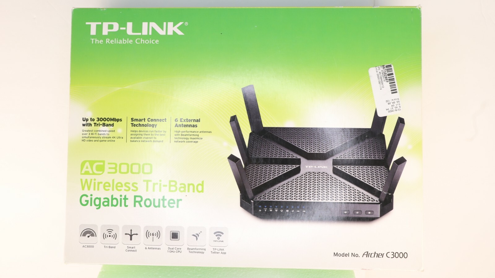 TP-Link AC3000 Wireless Wi-Fi Tri-Band Gigabit Router (Archer C3000)