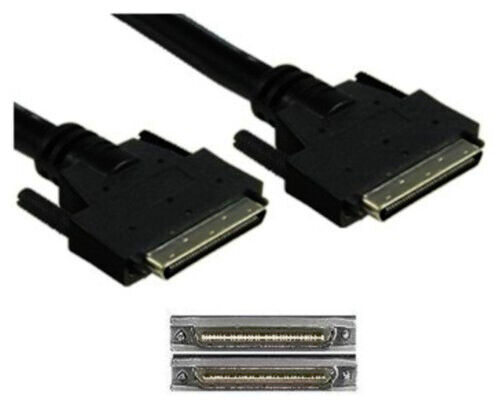USED 6ft long 68pin.8mm VHDCI Male~M Ultra320/U320 PC/Sun SCSI Cable/Cord/Wire