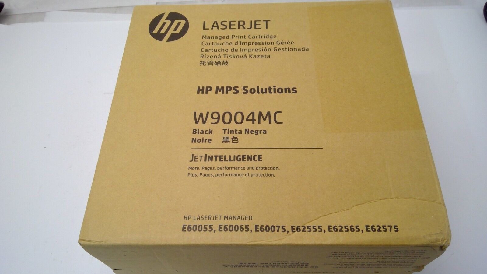 HP W9004MC Black Toner Cartridges OEM Original Sealed For E60055 E60065