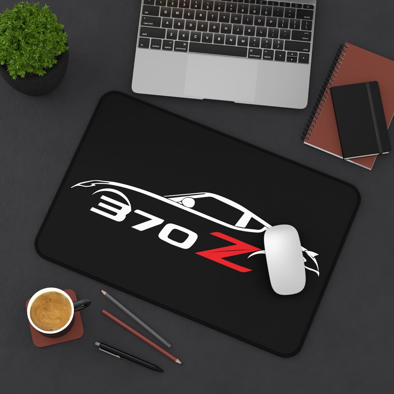 Nissan 370Z - Custom Design - Premium Quality Stitched Edges Desk Mat Mouse Pad