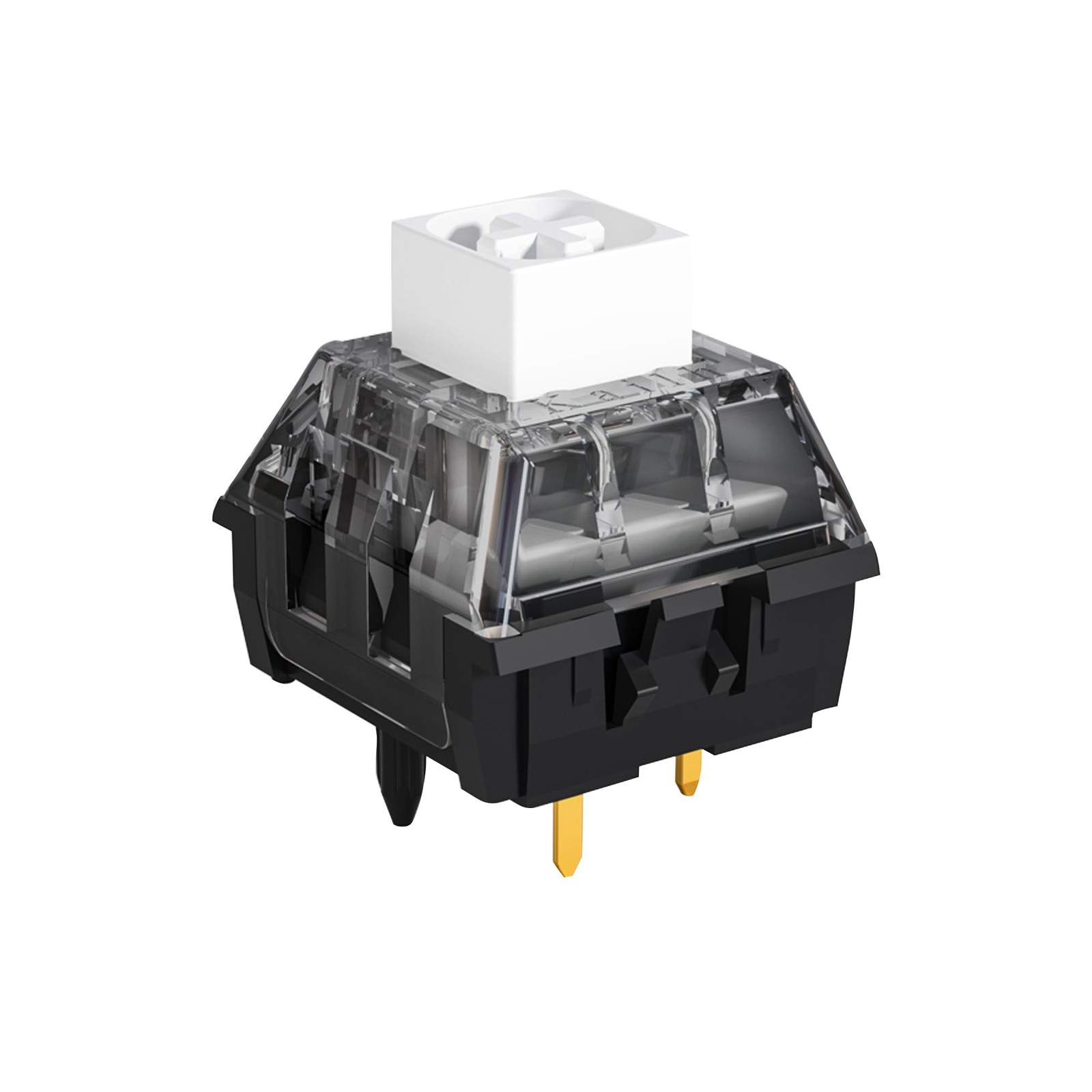 45 PCS Kailh Box White V2 Keyboard Switch 5 Pin 45gf Clicky Pre Lubed Gaming