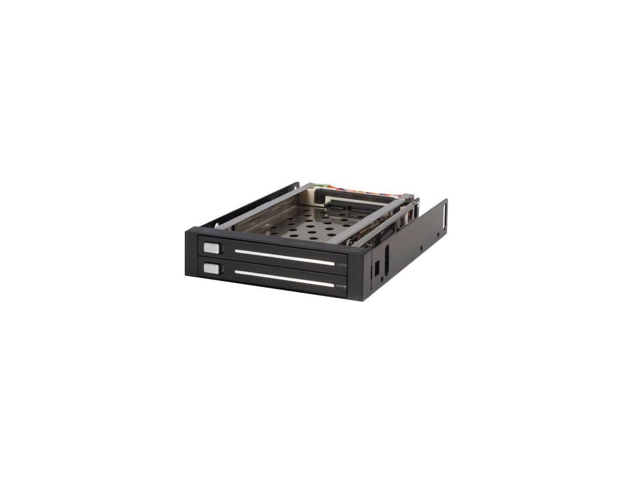StarTech.com HSB220SAT25B 2 Drive 2.5in Trayless Hot Swap SATA Mobile Rack Backp