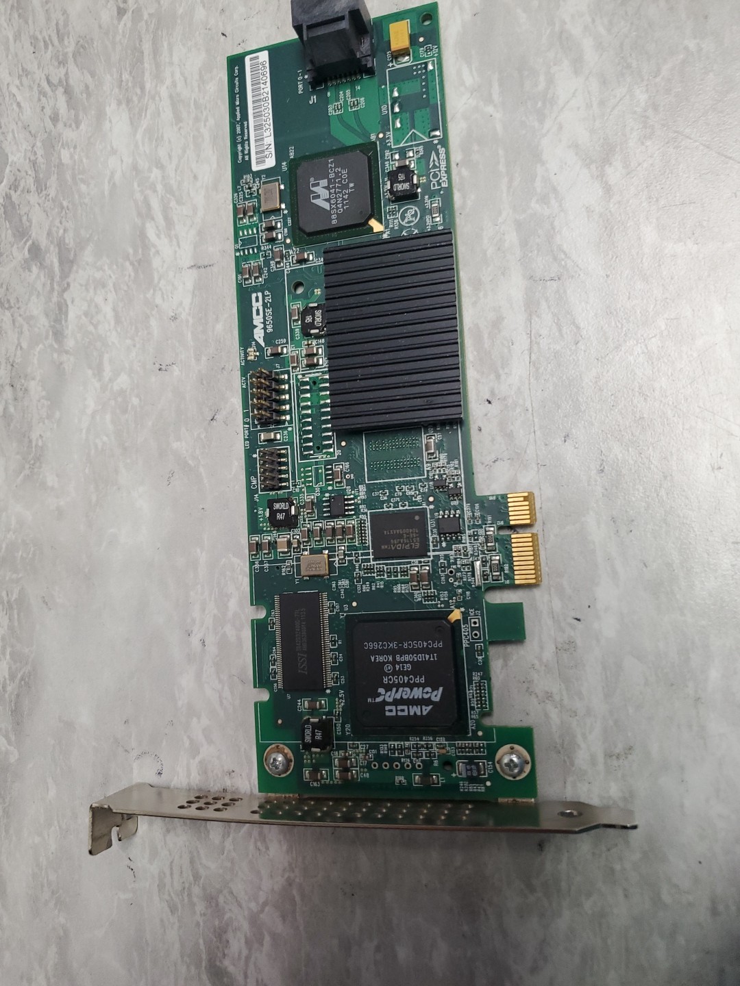3Ware AMCC 9650SE-2LP 700-3250-23B PCIe 2-Port SATA HP RAID Controller 