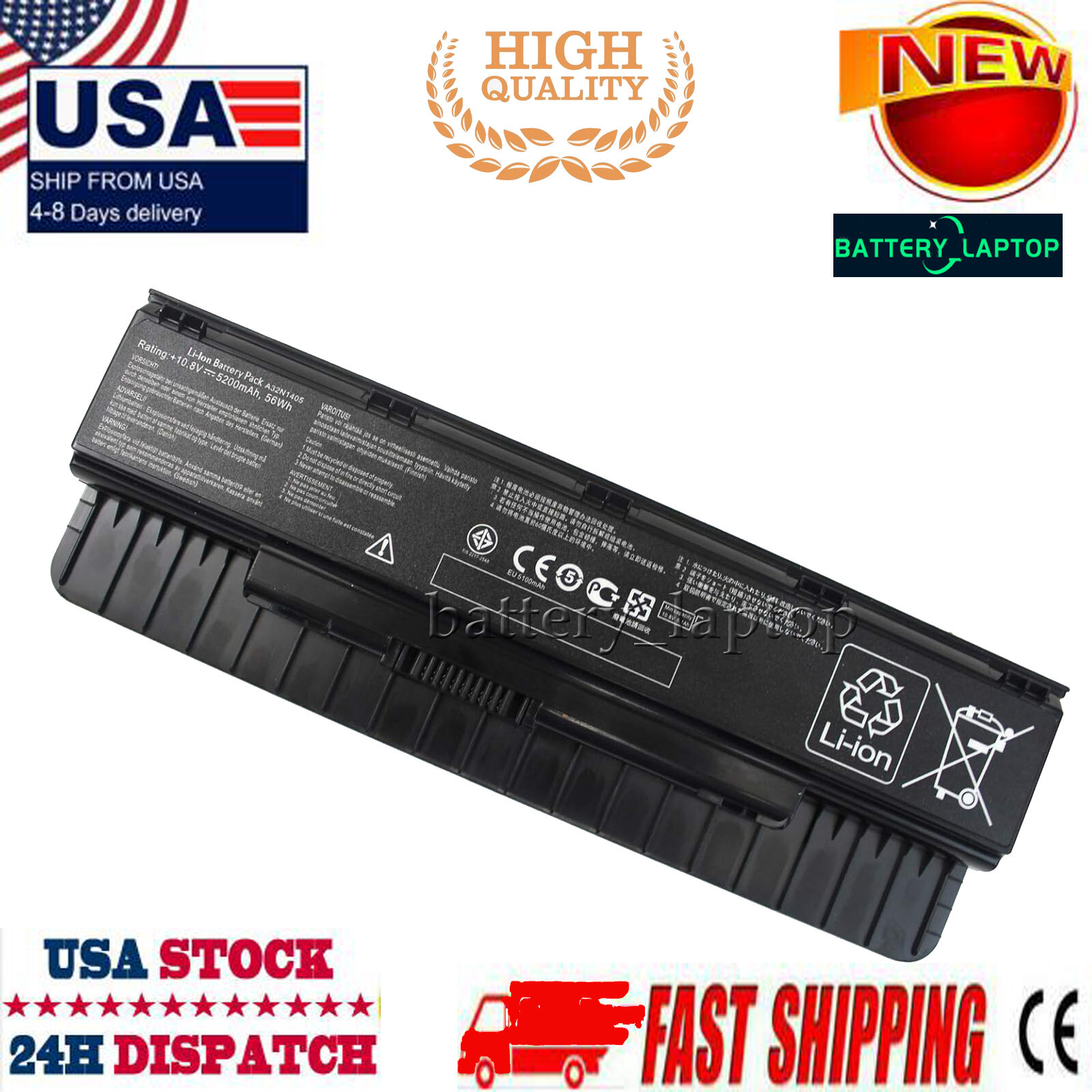 New A32N1405 Battery For ASUS GL771J GL771JM GL771JW A32NI405 0B110-00300000 US