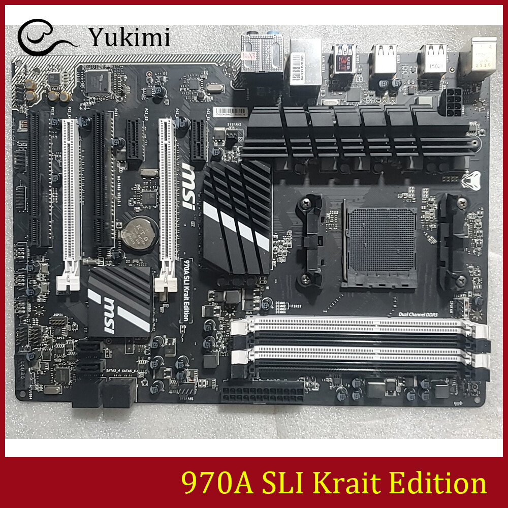 FOR MSI 970A SLI Krait Edition DDR3*4 AM3 AMD 32GB ATX Ｍotherboard Test OK