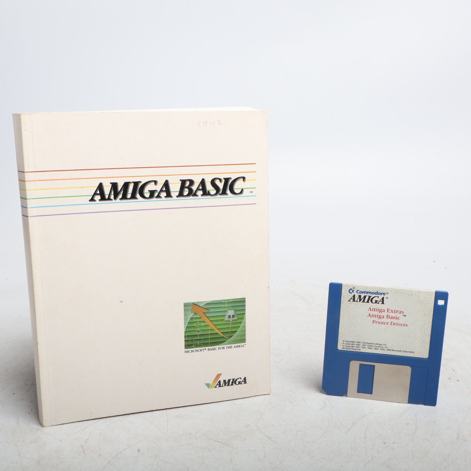 Vintage Amiga Basic Book + DISK