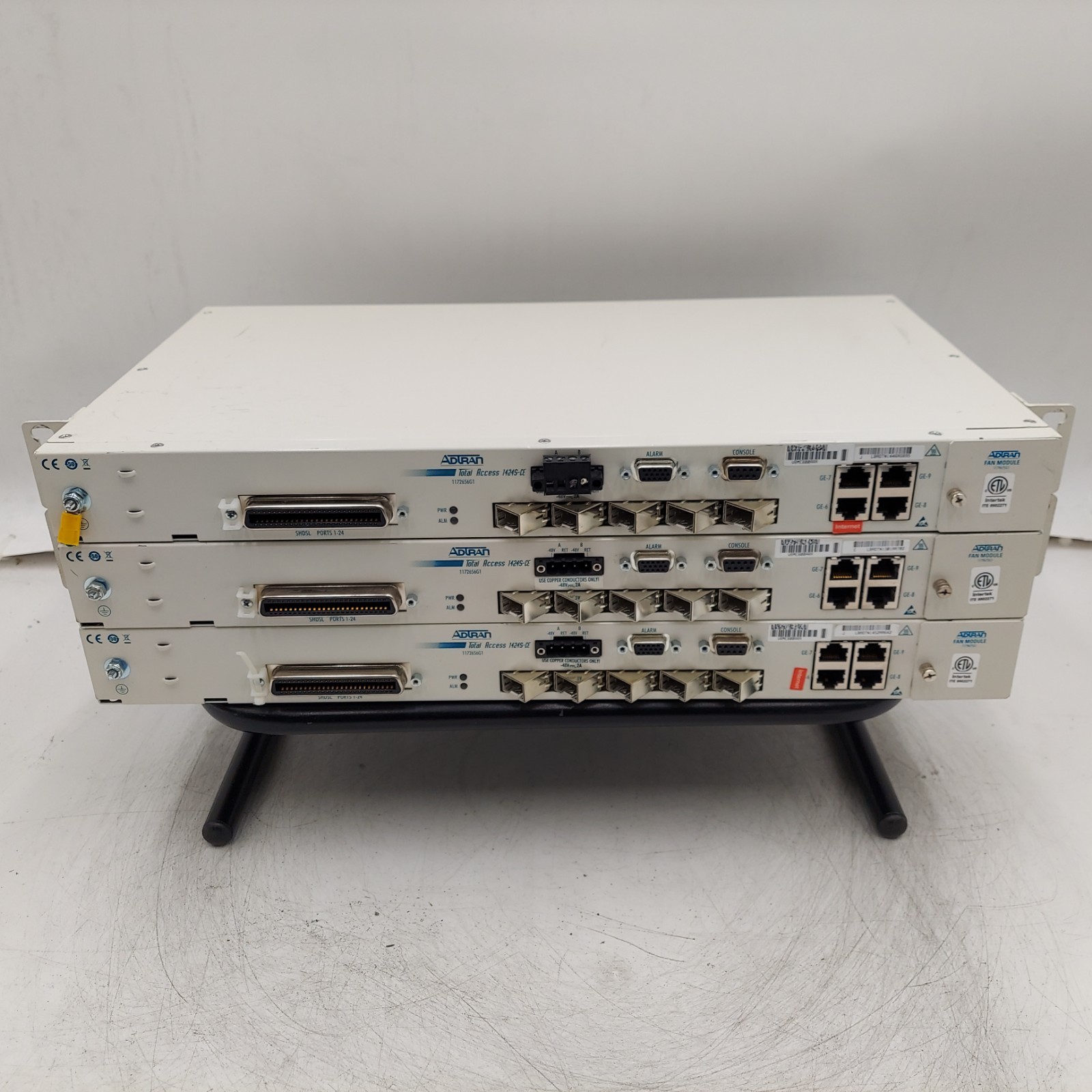 LOT OF 3 Adtran Total Access 1424S-CE Network Termination/Aggregation Unit
