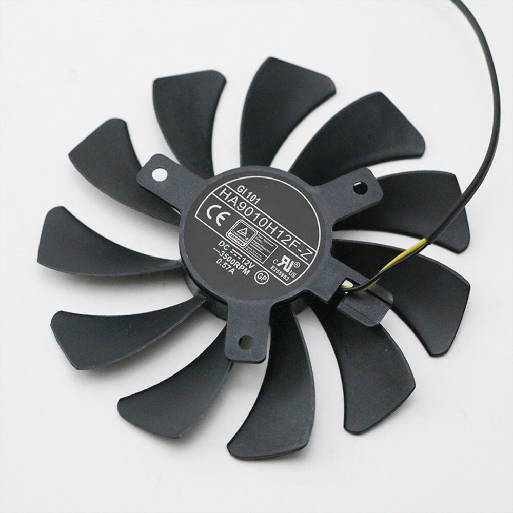 HA9010H12SF-Z 2Pcs GPU Fan Replacement for MSI GTX1050 GTX1050ti AERO ITX OCV1