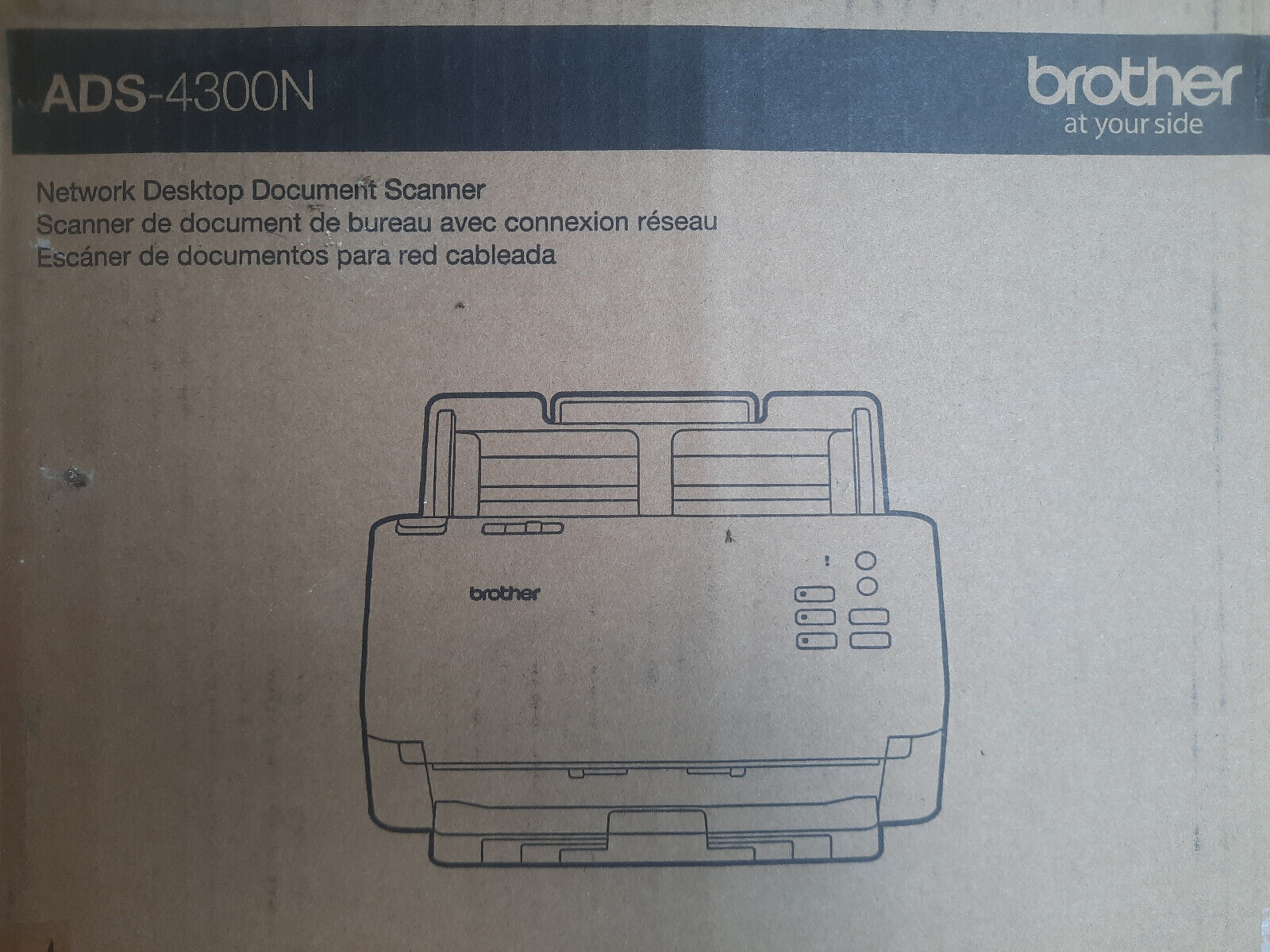 Brother ADS-4300N Duplex Document Scanner Gray ADS4300N