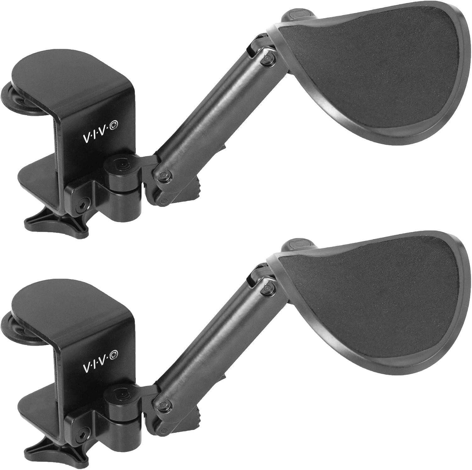 Black Clamp-on Adjustable Arm Rests 2 Pack MOUNT-ARM02P