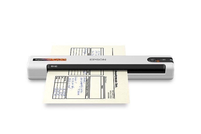 Rapid Receipt RR-60 Portable Scanner (White) AND Aproca Travel Case (Black)