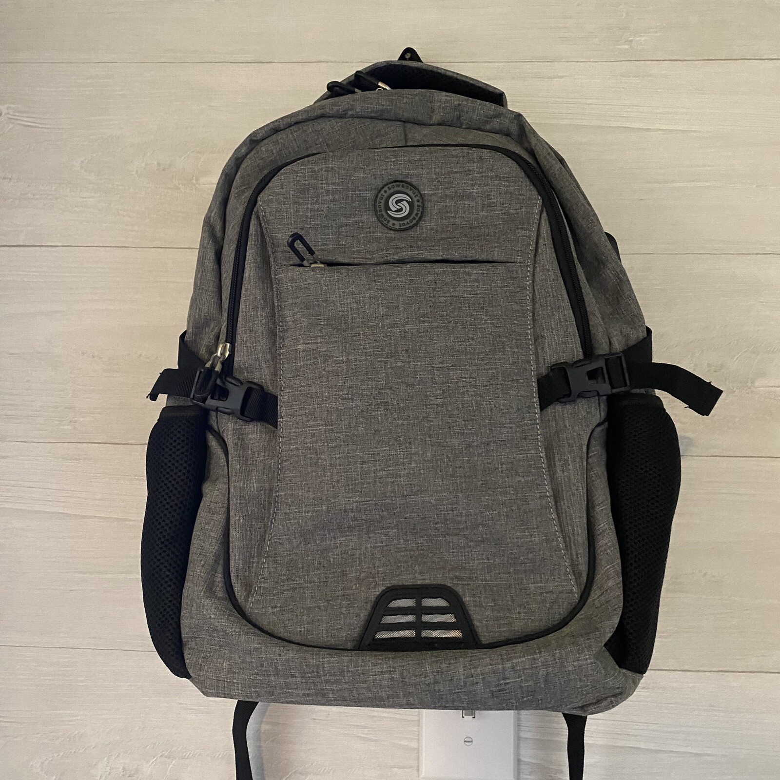 SOWAOVUT 15" Laptop Backpack Gray Daypack Waterproof Business Travel Bag NWOT
