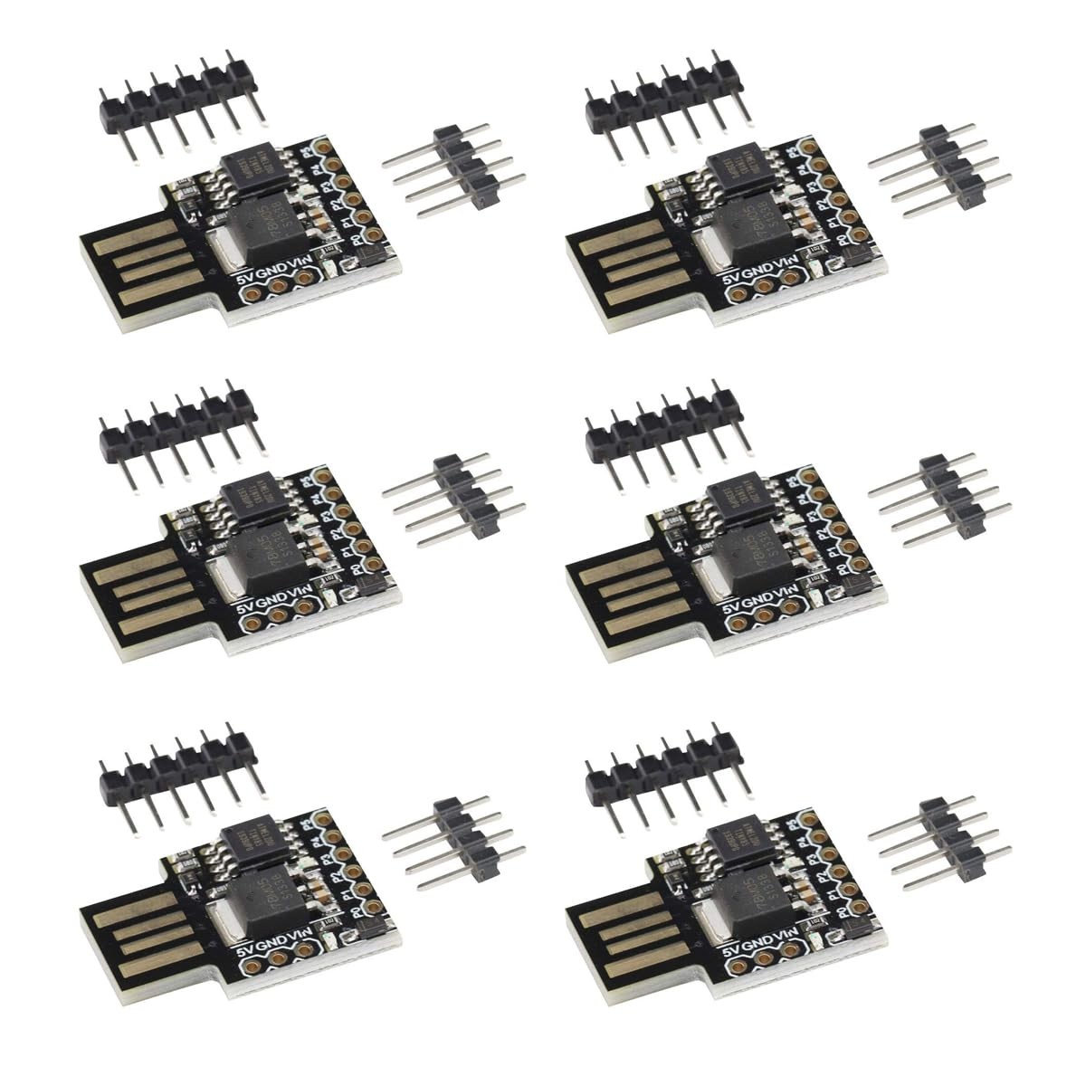 6PCS Attiny85 Digispark Kickstarter Universal Micro USB Development Board Mod...