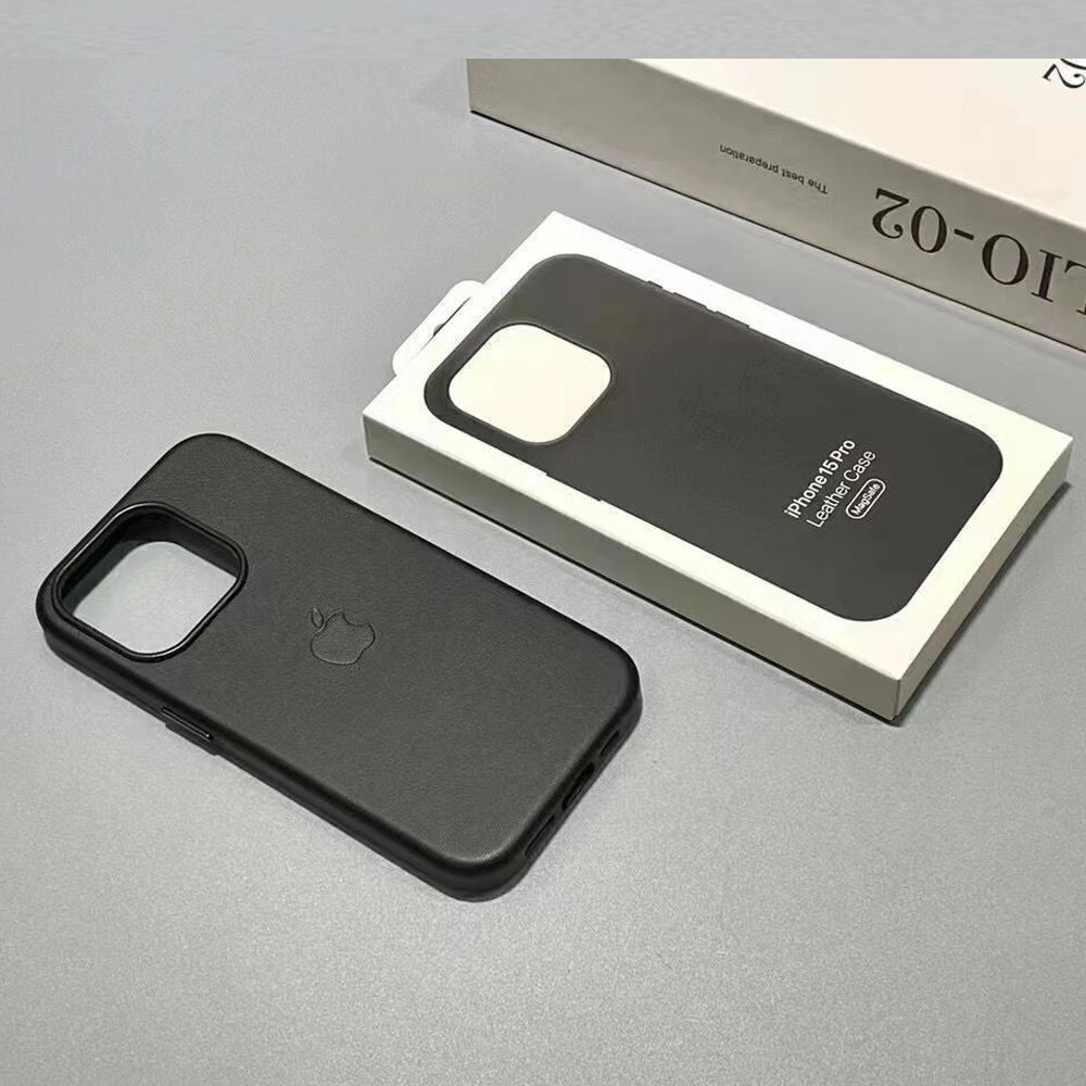 Leather Shockproof Case Cover with MagSafe Magnetic For iPhone 15 Pro Max Plus