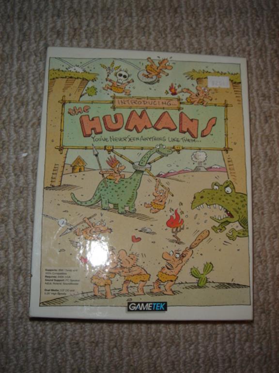 Introducing The Humans - By Gametek - 3.5 & 5.25 Disks - Vintage Retro Game Box