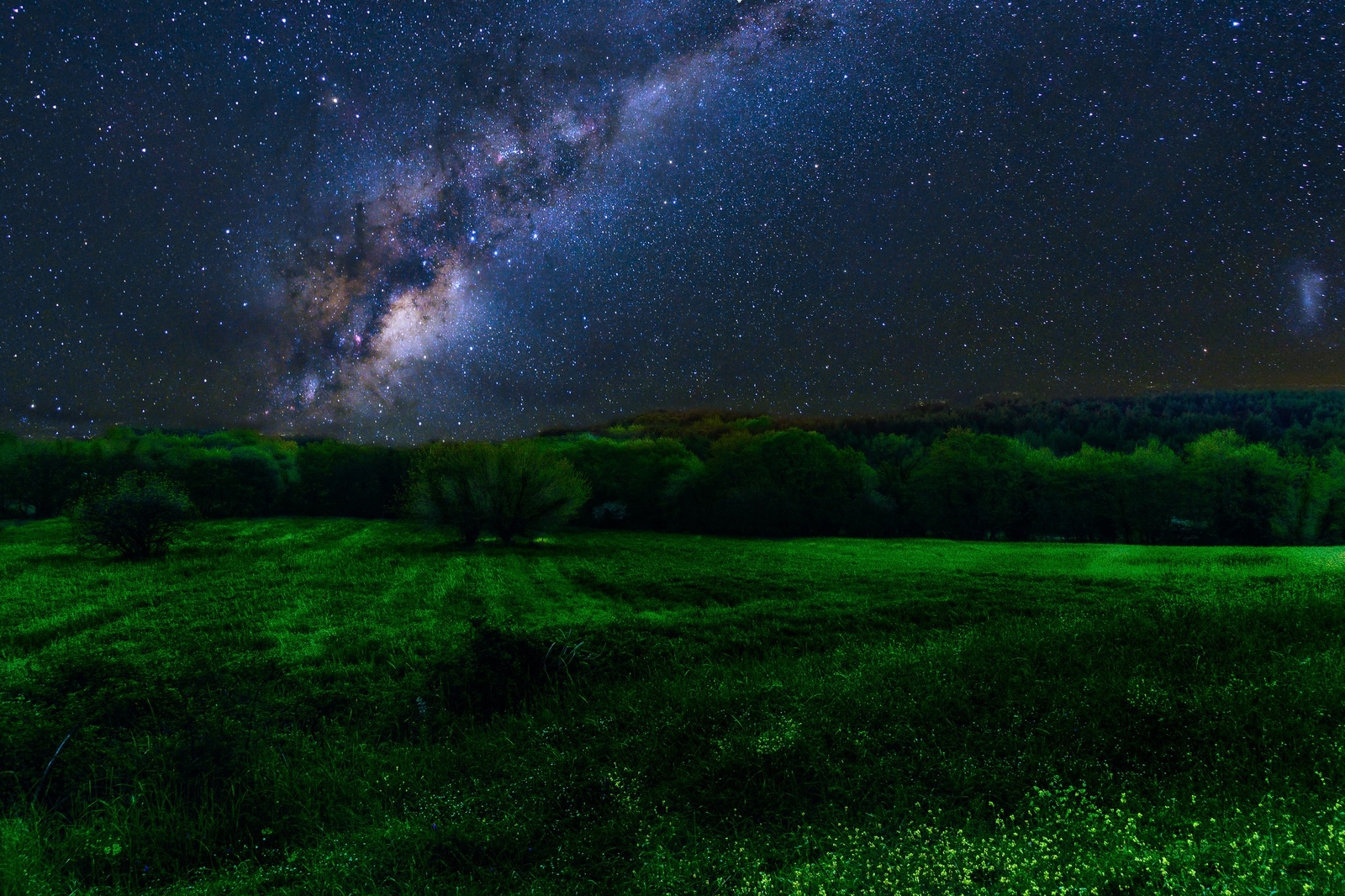 Landscape stars night sky Custom Gaming Mat Desk