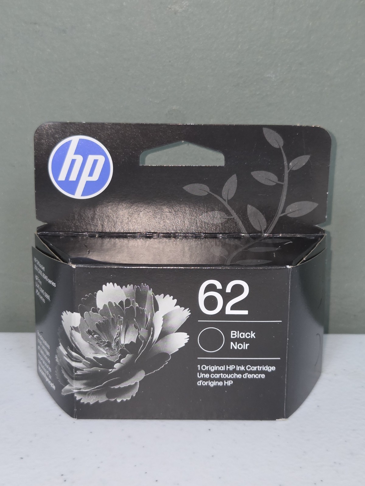 New & Sealed Genuine HP 62 Black Ink Cartridge OEM C2P04AN#140 - NIB