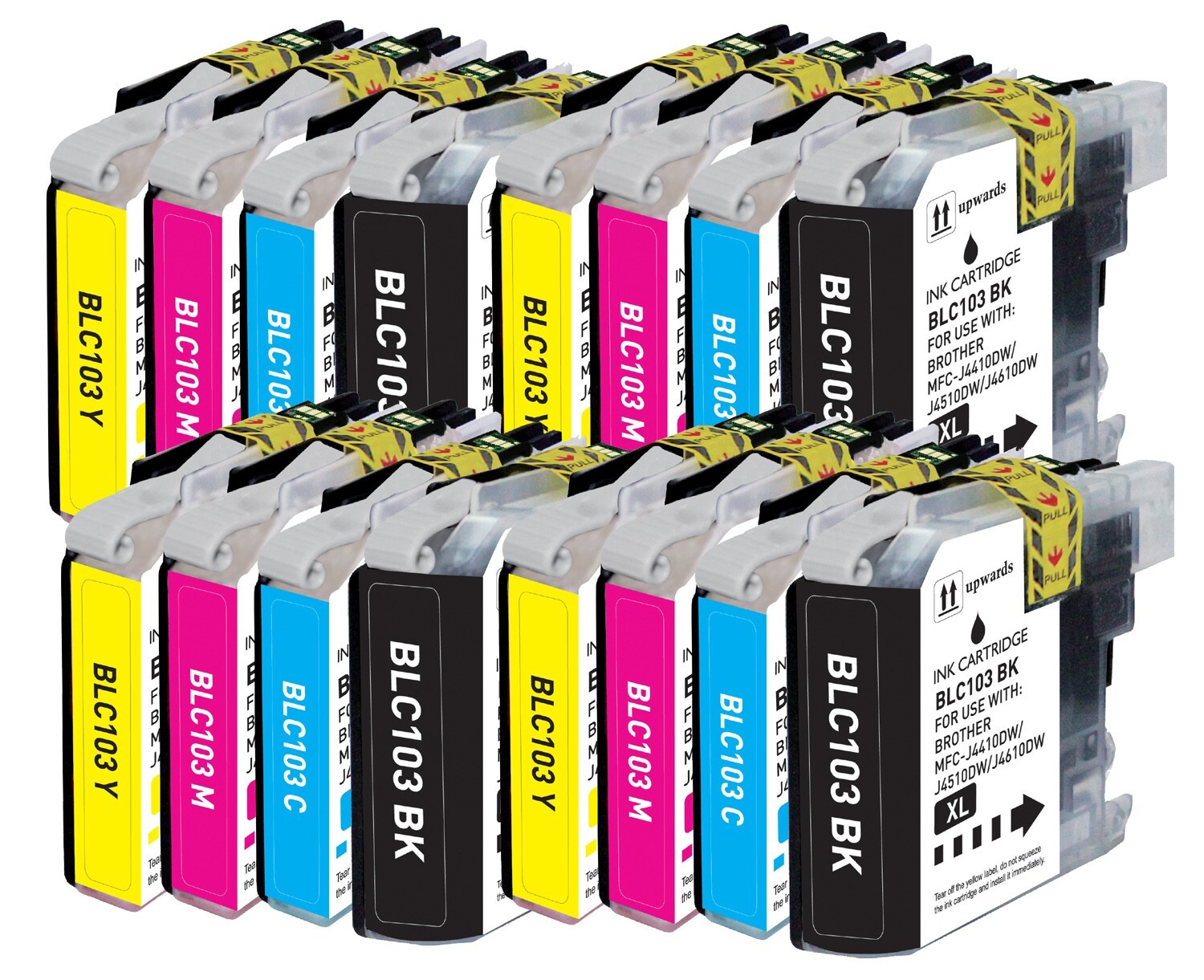 16PK XL Replacement Ink Set fits Brother LC103 MFC-J470DW MFC-J475DW MFC-J875DW
