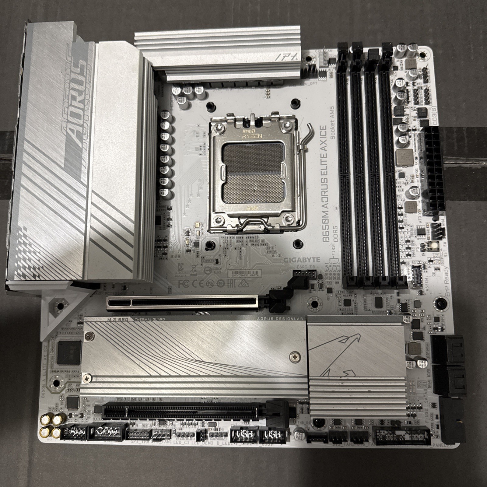 AS/IS Gigabyte B650M AORUS Elite AX Ice Motherboard #FP6577 (AR)