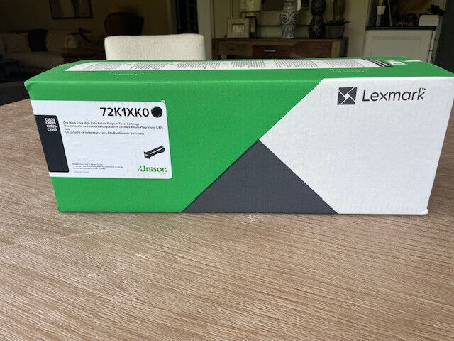 New Genuine Lexmark 72K1XK0 High Yield Black Toner Cartridge