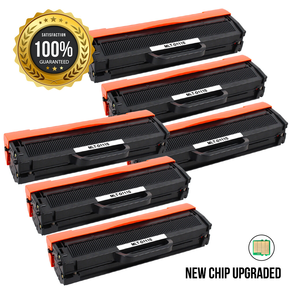 6PK MLT-D111S Toner Set Compatible For Samsung 111S Xpress M2020W M2024W M2070FW