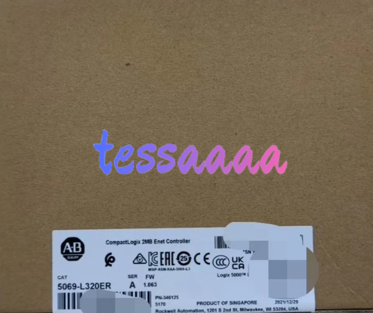 PLC 5069-L320ER /A CompactLogix 5000 Controller 5069L320ER FedEx or DHL