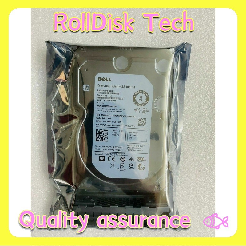 Dell 6TB 12G 7.2K 3.5 SAS FOR R630 R530 R730 T510 T520 T610 T620 T710 T630 T720