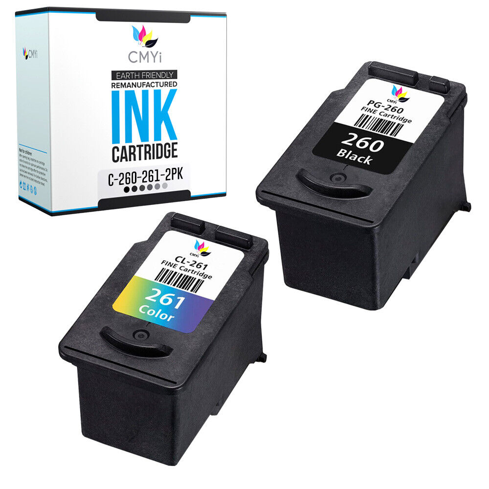 2PK Replacement 260 261 Ink Cartridges for Canon PIXMA TS6420a TR7020a TR7022a