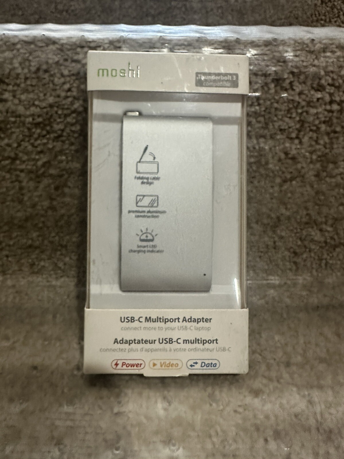 NEW Moshi Thunderbolt 3- USB-C Multiport Adapter- Silver