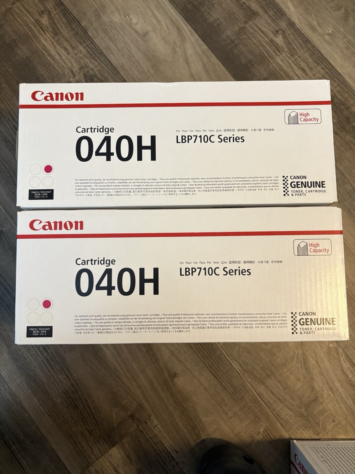 Genuine Canon 040H Magenta High Yield Toner Cartridge CRG-040H NEW SEALED