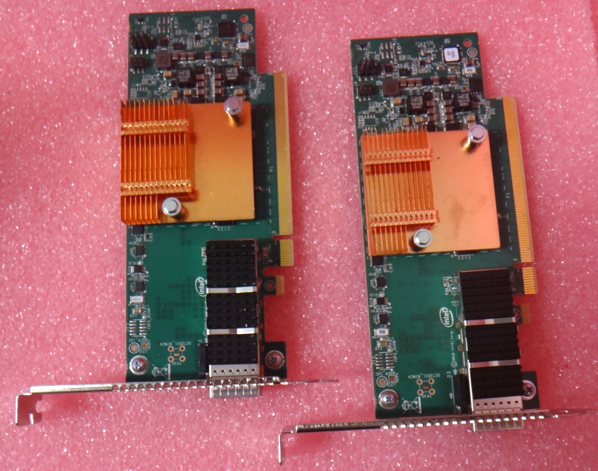 LOT OF 2 Intel 100HFA016 Omni Path Host Fabric Adapter 100 Series Fibre Channel
