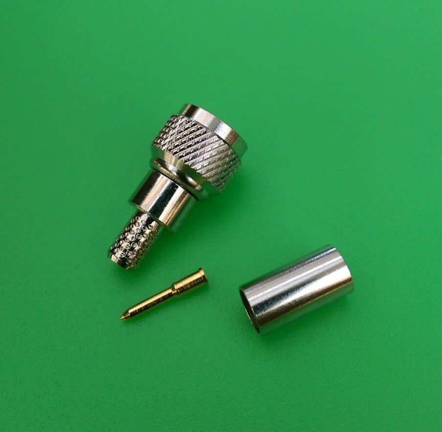 (10 PACKS) Mini UHF Male RG58 RG142 LMR195 Crimp-On Connector - USA Seller