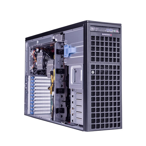 Supermicro SYS-740GP-TNRT 5 GPU Server 8X3.5" 2x 2200W PSU Support LGA4189 CPU