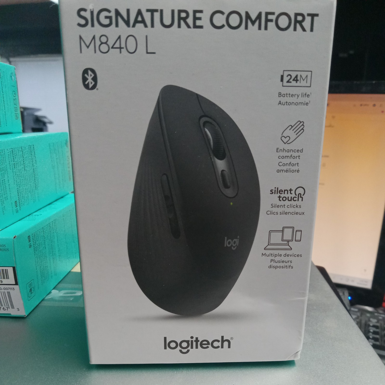 Logitech Signature Comfort M840 L (910-007714) Right Handed Mouse - fast ship
