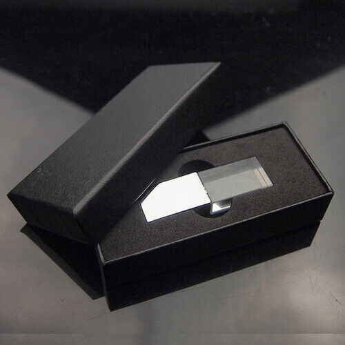 USB 3.0 Flash Pen Drive Memory Stick Glass Custom Photography Wedding Gift Box