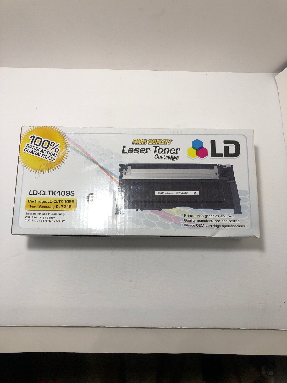 Genuine LD For Samsung CLTK409S Black Toner Cartridge CLP 310/310N/315/315W
