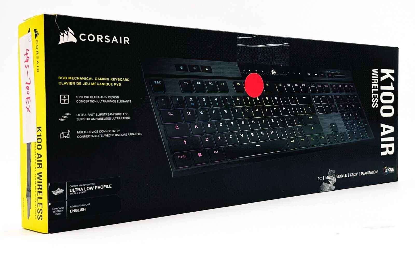Corsair K100 Air Wireless Rgb  Ultra Thin Mechanical Gaming Keyboard - Read Desc