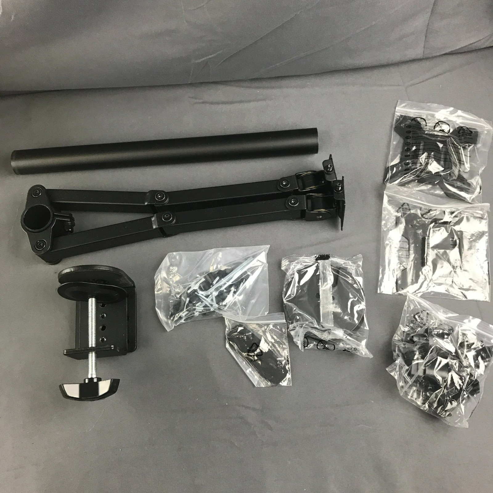 VIVO Dual Monitor Desk Mount Stand Vertical Array