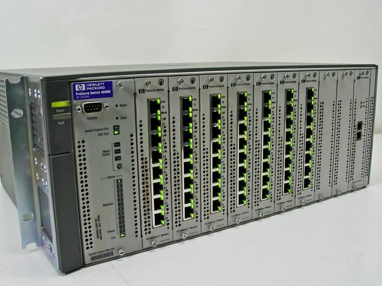 HP J4121A ProCurve Switch 4000m 10/100/1000 with 7x J4111A & 1x J4113A Modules