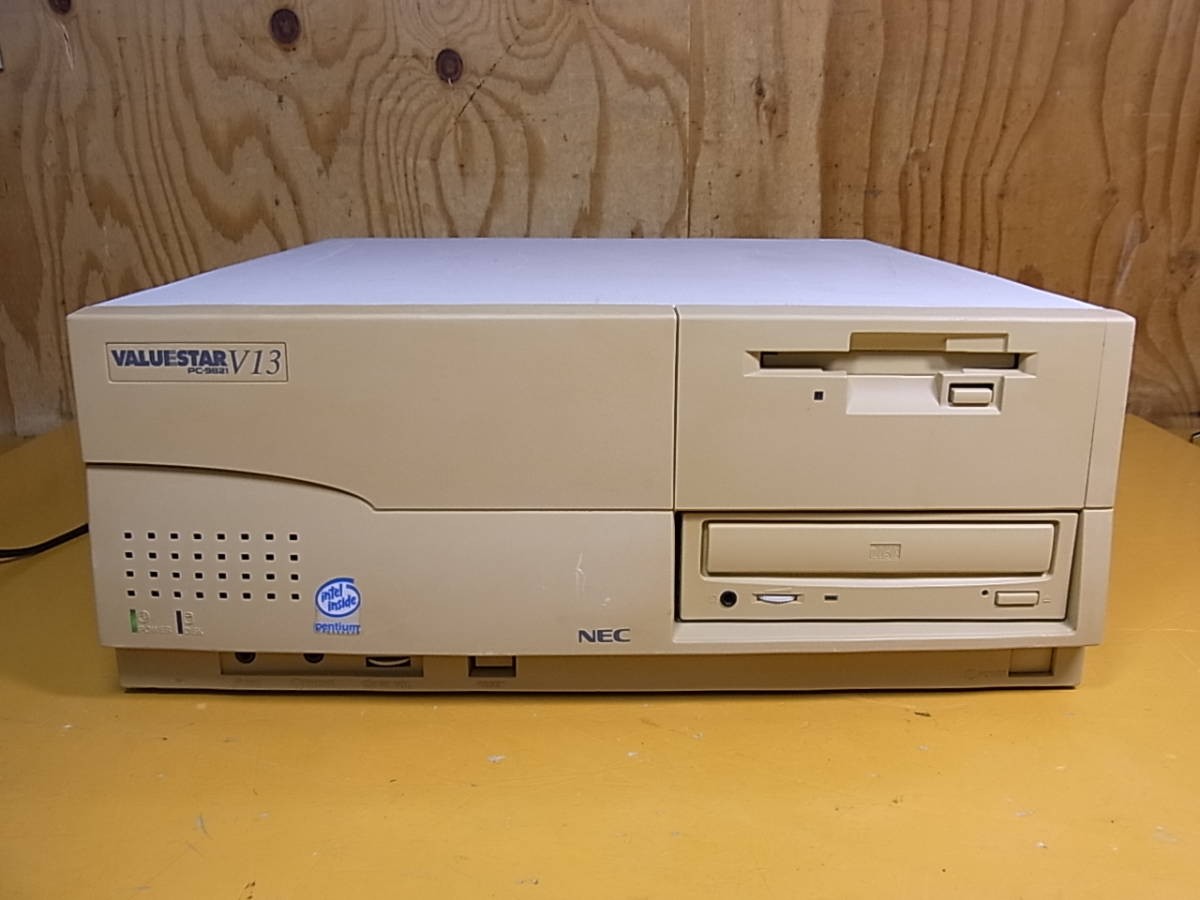 NEC PC-9821V13 CD HDD FD MSDOS 6.2 with power cord F/S 100V  A/569 Japan