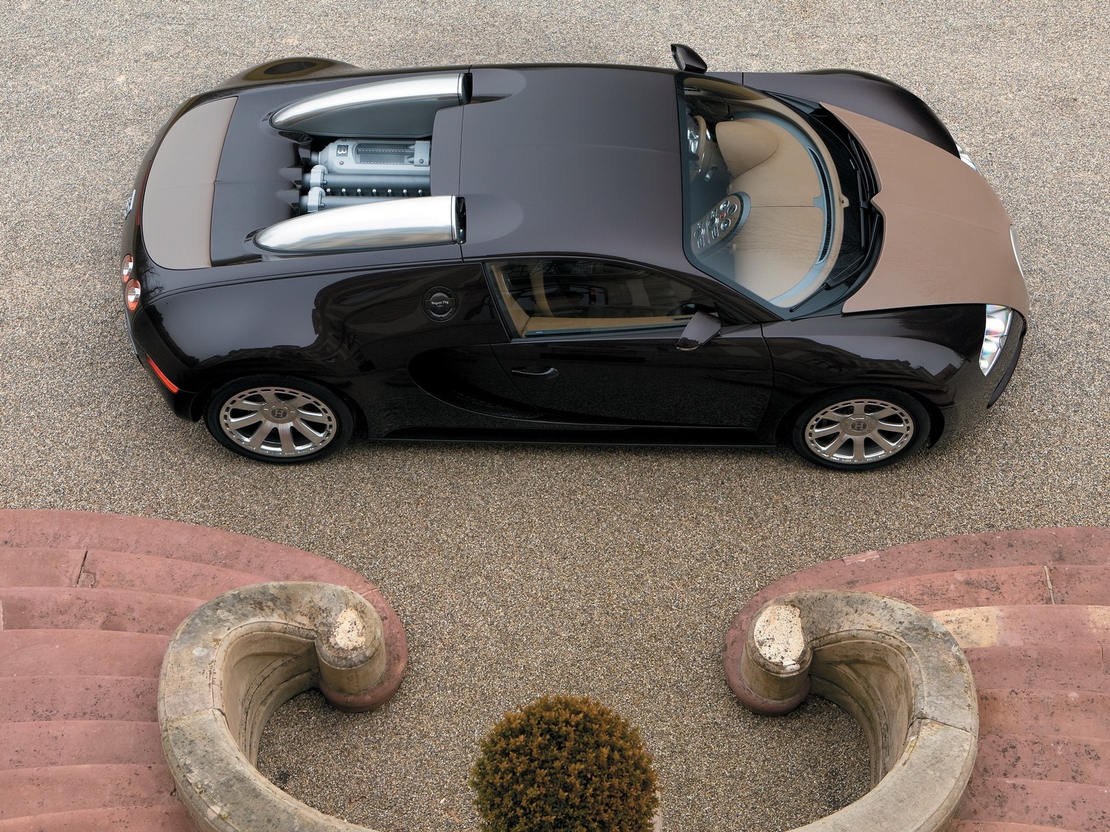 Cars 2008 bugatti veyron fbg par hermes Desk Mat Stitched