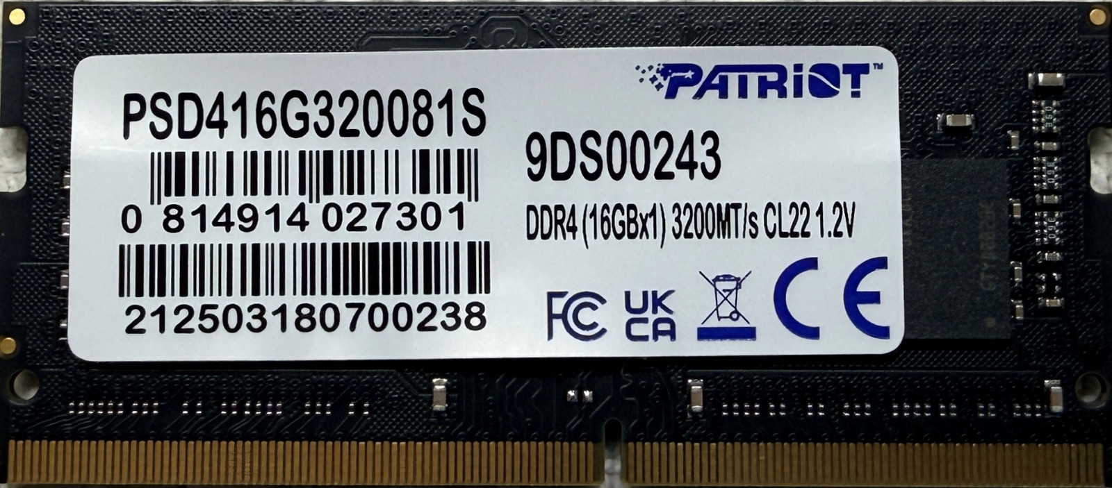 Patriot Signature Series 32GB DDR4 PC4-25600 Memory NBM | PATRIOT PSD416G320081S