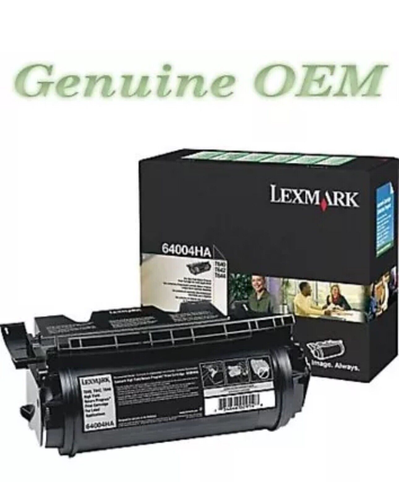 64004HA Original OEM Lexmark 6404HA Toner, Black High Yield Genuine Sealed