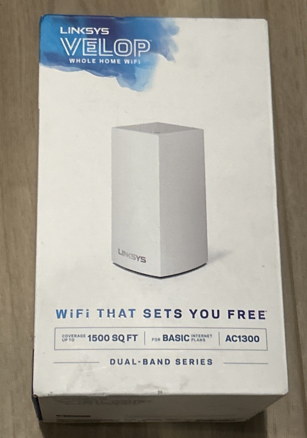 Linksys Velop AC1200 Dual Band Whole Home Mesh WiFi System 1500 Sq Ft