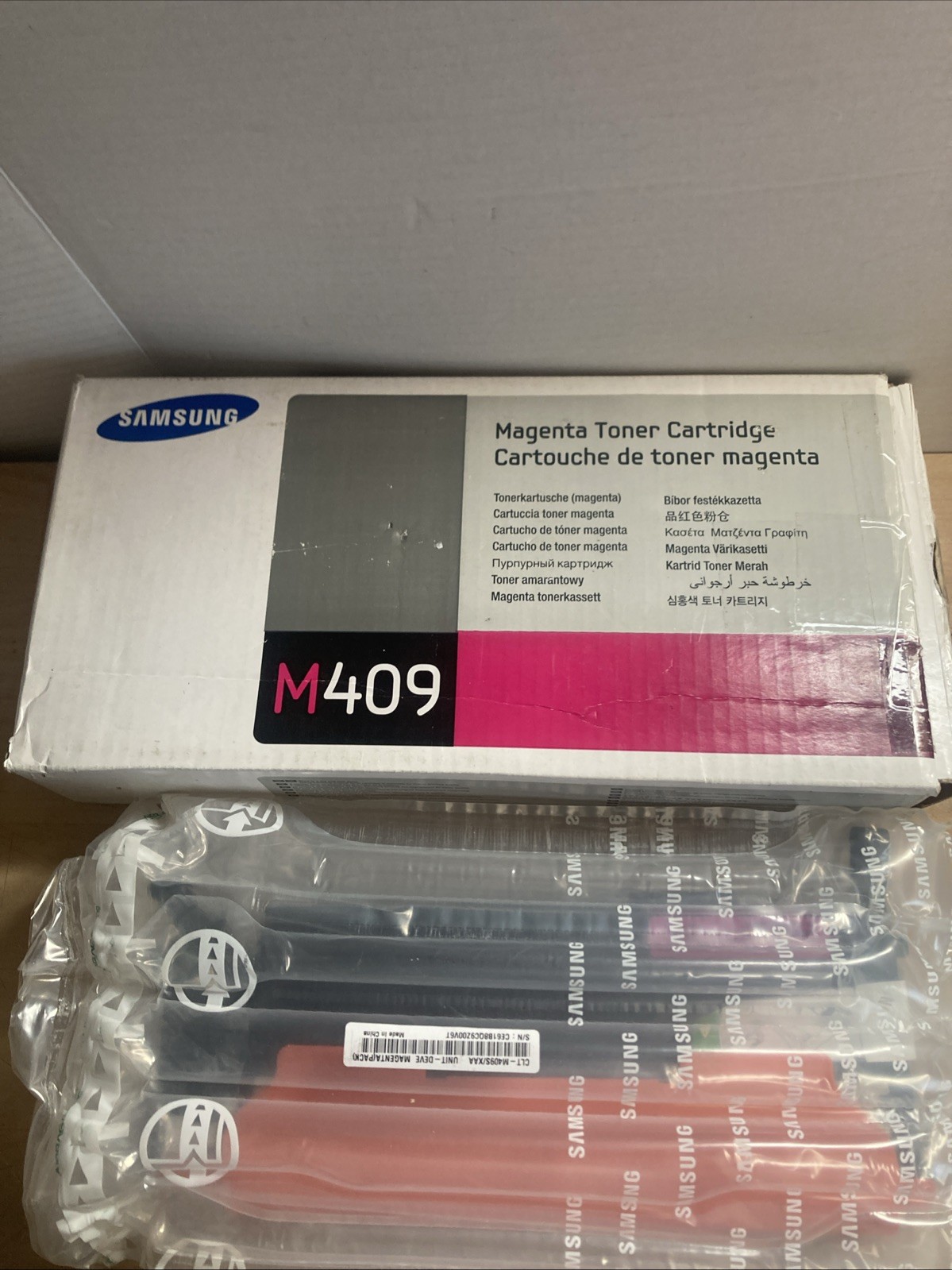 Samsung M409S CLT-M409S Magenta Toner Cartridge New Open Box