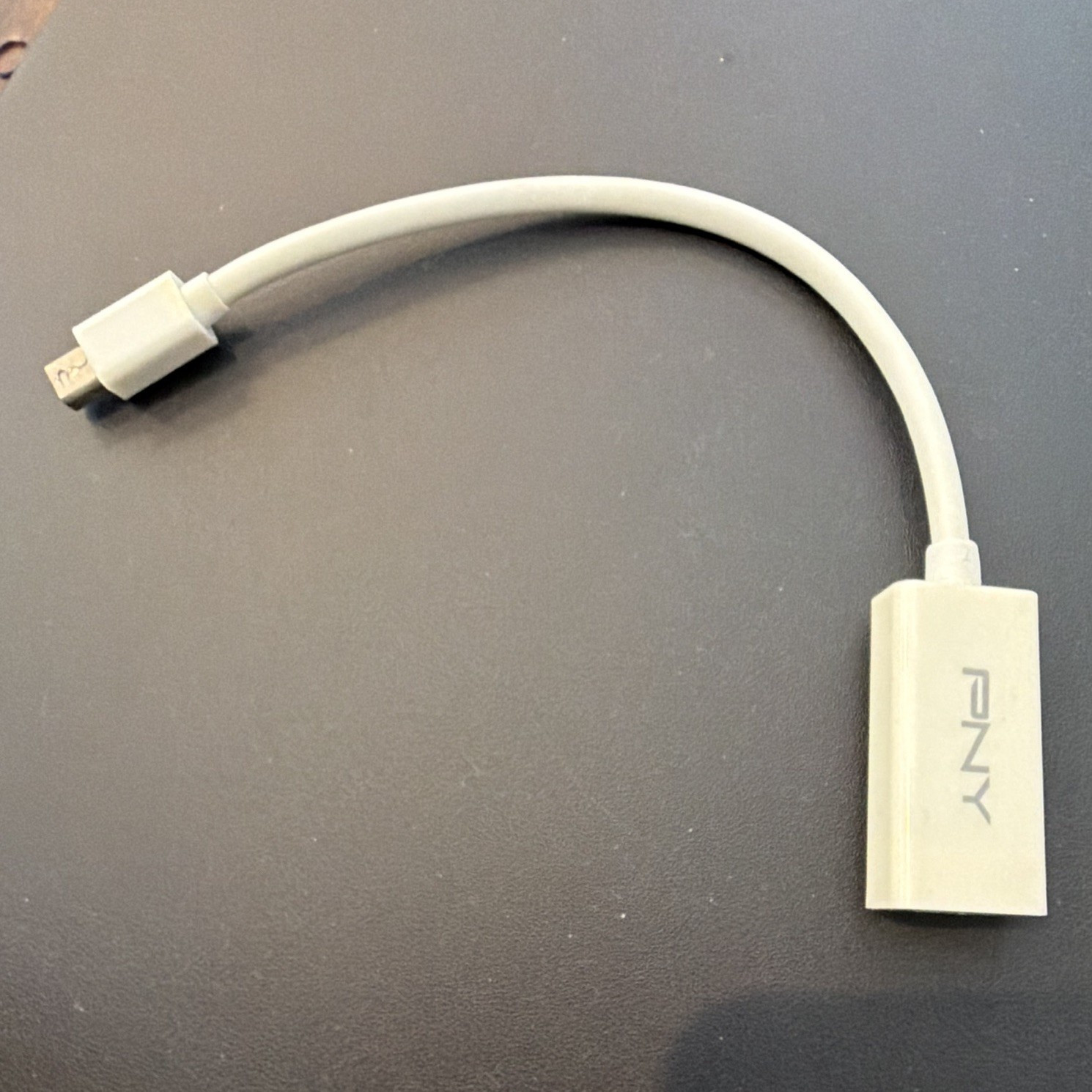 PNY Mini DisplayPort Male to HDMI Standard Female Adapter 1:1 White