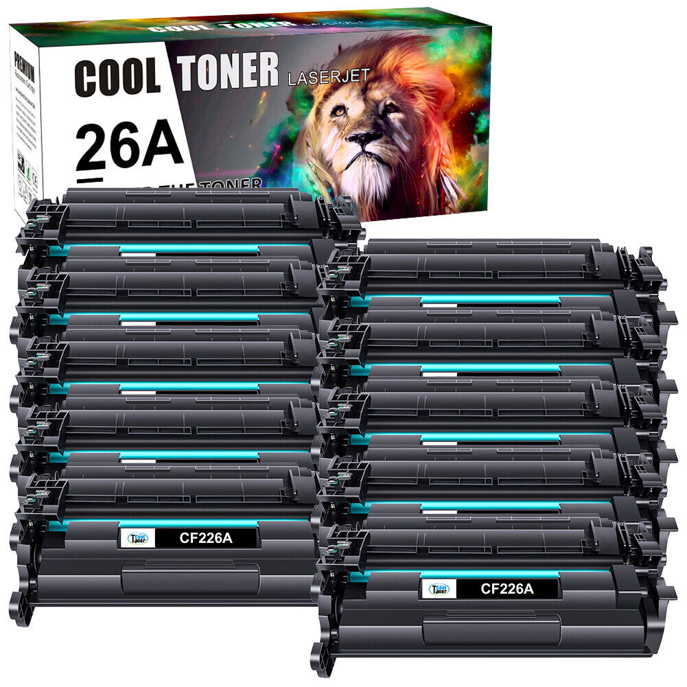 10x CF226A Toner Cartridge Compatible For HP 26A Laserjet Pro M402dn M426fdw